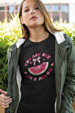 You Are One In A Melon Baskılı Sevimli Sevgiliye Hediye Sevgililer Günü %100 Pamuklu T Shirt
