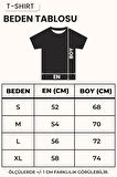 Naps Eğlenceli Uzay Nasa Baskılı Siyah T Shirt