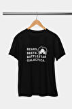 The Office Bears Beets Battlestar Galactica Dwight Schrute Baskılı Eğlenceli Siyah Unisex T-Shirt