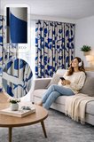 Floral Baskı Desenli Blackout Işık Geçirmez PİLESİZ Fon Perde Yatak Odası, Çocuk Odası ,Salon