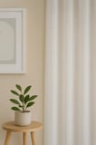 Natural Modern File Dokulu Keten Tül Perde PİLELİ Salon Oturma Odası Yatak Odası Çocuk Odası