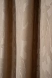 Modern Şık Kabartmalı Jakarlı Bej Fon Perde Salon Oturma Odası Yatak Odası Çocuk Odası