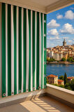 GENCER Home Balkon Perdesi Kuş Gözü Ölçü Seçenekli Yeşil