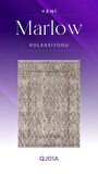 Royal Halı Marlow QJ01A Krem Gri Multi Akrilik Yumuşak Dokulu Klasik Modern Halı
