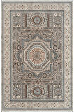 Royal Halı Marlow QJ02A Krem Lacivert Multi Akrilik Yumuşak Dokulu Klasik Vintage Halı