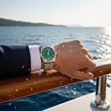 Quantum QMG941.370 Erkek Kol Saati | 41MM, Otomatik Mekanizma, Safir Cam, 10 ATM, Yeşil Kadran