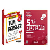 Ankara Yayıncılık 8. Sınıf Tüm Dersler Güçlendiren Soru Bankası ve Ünlü 5 li Deneme Seti 2 Kitap
