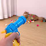 TİNEKE İnteraktif Kedi Oyun Tabancası – 3 Adet Peluş Top ile Eğlenceli Oyun