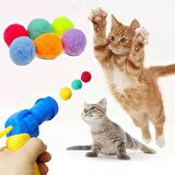 TİNEKE İnteraktif Kedi Oyun Tabancası – 3 Adet Peluş Top ile Eğlenceli Oyun
