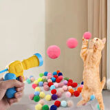 TİNEKE İnteraktif Kedi Oyun Tabancası – 3 Adet Peluş Top ile Eğlenceli Oyun