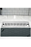 TİNEKE  Siyah Renk Uzun Model Kötü Koku Önleyici Silikon Mat Banyo Mutfak Lavabo Balkon Gider Tıpası Kapağı