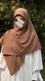 Pamuklu Organik Modal Eşarp-Karamel
