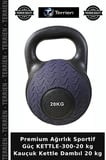 Premium Ağırlık Sportif Güç KETTLE-300-20 kg Kauçuk Kettle Dambıl 20 kg