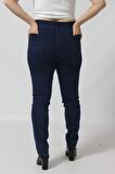 R001  BELİ LASTİKLİ ESNEK BÜYÜK BEDEN  MEVSİMLİK MAVİ  KOT PANTOLON