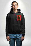 Better Call Saul Dizi  Erkek Kadın Siyah Ön Sırt Baskılı Kapüşonlu Sweatshirt Hoodie