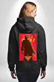 Better Call Saul Dizi  Erkek Kadın Siyah Ön Sırt Baskılı Kapüşonlu Sweatshirt Hoodie