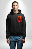 Better Call Saul Dizi  Erkek Kadın Siyah Ön Sırt Baskılı Kapüşonlu Sweatshirt Hoodie