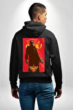 Better Call Saul Dizi  Erkek Kadın Siyah Ön Sırt Baskılı Kapüşonlu Sweatshirt Hoodie
