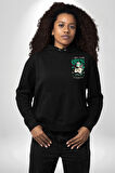 Aşk Tanrısı Gerçek Özgürlüğü Bulma  Erkek Kadın Siyah Ön Sırt Baskılı Kapüşonlu Sweatshirt Hoodie