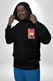 Bohamian Rhapsody Queen Freddie Erkek Kadın Siyah Ön Sırt Baskılı Kapüşonlu Sweatshirt Hoodie