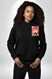 Bohamian Rhapsody Queen Freddie Erkek Kadın Siyah Ön Sırt Baskılı Kapüşonlu Sweatshirt Hoodie