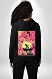 Bohamian Rhapsody Queen Freddie Erkek Kadın Siyah Ön Sırt Baskılı Kapüşonlu Sweatshirt Hoodie