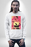 Bohamian Rhapsody Queen Freddie Erkek Kadın Unisex Dijital Baskılı Beyaz Sweatshirt
