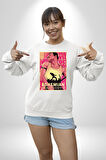 Bohamian Rhapsody Queen Freddie Erkek Kadın Unisex Dijital Baskılı Beyaz Sweatshirt