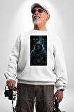 Dark Dizisi Bilimkurgu Korku Öykü Erkek Kadın Unisex Dijital Baskılı Beyaz Sweatshirt