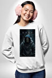 Dark Dizisi Bilimkurgu Korku Öykü Erkek Kadın Unisex Dijital Baskılı Beyaz Sweatshirt