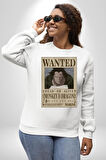 One Piece Aranıyor Monkey D Dragon Anime Erkek Kadın Unisex Dijital Baskılı Beyaz Sweatshirt
