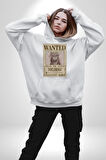 One Piece Aranıyor Doflamingo Anime Erkek Kadın Beyaz Dijital Baskılı Kapüşonlu Sweatshirt Hoodie