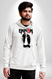 Eminem Rap Müzik Şarkıcı Erkek Kadın Beyaz Dijital Baskılı Kapüşonlu Sweatshirt Hoodie