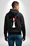 Eminem Rap Müzik Şarkıcı Erkek Kadın Siyah Ön Sırt Baskılı Kapüşonlu Sweatshirt Hoodie