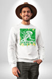 Alien Uzaylı Aranıyor  Erkek Kadın Unisex Dijital Baskılı Beyaz Sweatshirt