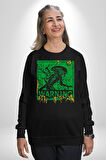 Alien Uzaylı Aranıyor  Erkek Kadın Unisex Dijital Baskılı Siyah Sweatshirt