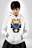 Demon Slayer  İblis Keser Manga Kahramanları Erkek Kadın Beyaz Dijital Baskılı Kapüşonlu Sweatshirt Hoodie