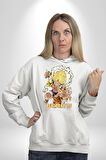 Anime One Piece Vector Gear 5 Luffy 1 Gear 5 Erkek Kadın Beyaz Dijital Baskılı Kapüşonlu Sweatshirt Hoodie