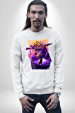 Dragon Ball Şimlek Anime  Erkek Kadın Unisex Dijital Baskılı Beyaz Sweatshirt