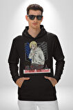 Attack On Titan Titana Saldırı Anime Erkek Kadın Siyah Dijital Baskılı Kapüşonlu Sweatshirt Hoodie