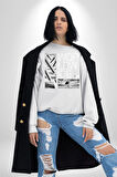 Mimari Fikir Erkek Kadın Unisex Dijital Baskılı Beyaz Sweatshirt