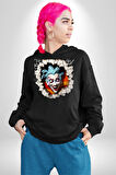Joker Duvardan Çıkan Sürpriz 3D Erkek Kadın Siyah Dijital Baskılı Kapüşonlu Sweatshirt Hoodie