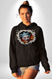 Joker Duvardan Çıkan Sürpriz 3D Erkek Kadın Siyah Dijital Baskılı Kapüşonlu Sweatshirt Hoodie