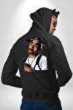 Hiphop Tupac Yeni Moda Müzik Erkek Kadın Siyah Ön Sırt Baskılı Kapüşonlu Sweatshirt Hoodie