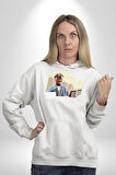 Tupac GTA Style Oyun  Erkek Kadın Beyaz Dijital Baskılı Kapüşonlu Sweatshirt Hoodie