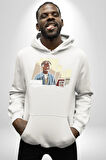 Tupac GTA Style Oyun  Erkek Kadın Beyaz Dijital Baskılı Kapüşonlu Sweatshirt Hoodie