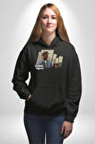 Tupac GTA Style Oyun  Erkek Kadın Siyah Dijital Baskılı Kapüşonlu Sweatshirt Hoodie