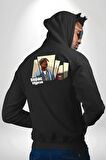 Tupac GTA Style Oyun  Erkek Kadın Siyah Ön Sırt Baskılı Kapüşonlu Sweatshirt Hoodie