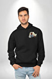 Tupac GTA Style Oyun  Erkek Kadın Siyah Ön Sırt Baskılı Kapüşonlu Sweatshirt Hoodie