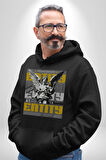 Sokak Style Ebeveyn Danışmanlığı Sanat Karma Erkek Kadın Siyah Dijital Baskılı Kapüşonlu Sweatshirt Hoodie